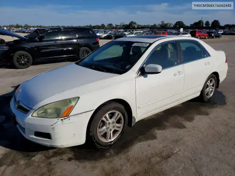 1HGCM568X7A062443 — 2007 Honda Accord, Передняя часть, фото до ремонта