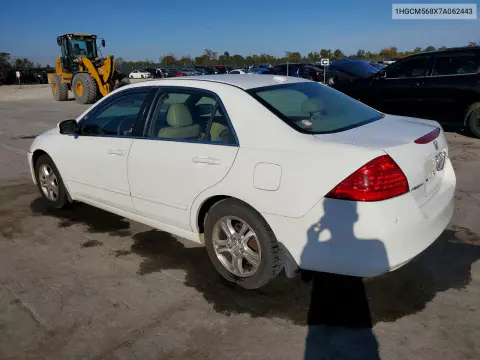 2007 Honda Accord Ex VIN 1HGCM568X7A062443 фото 2
