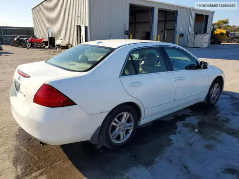 2007 Honda Accord Ex VIN 1HGCM568X7A062443 фото 3