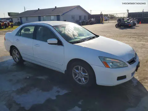 2007 Honda Accord Ex VIN 1HGCM568X7A062443 фото 4