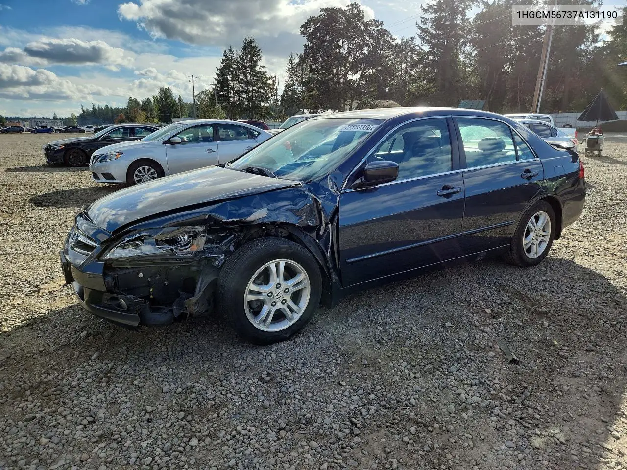 2007 Honda Accord Ex VIN 1HGCM56737A131190 фото 1