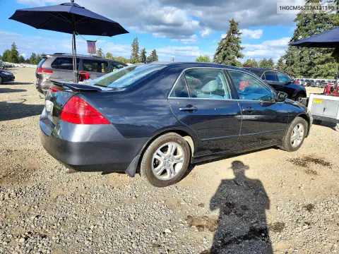 2007 Honda Accord Ex VIN 1HGCM56737A131190 фото 3