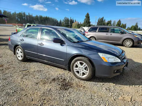 2007 Honda Accord Ex VIN 1HGCM56737A131190 фото 4