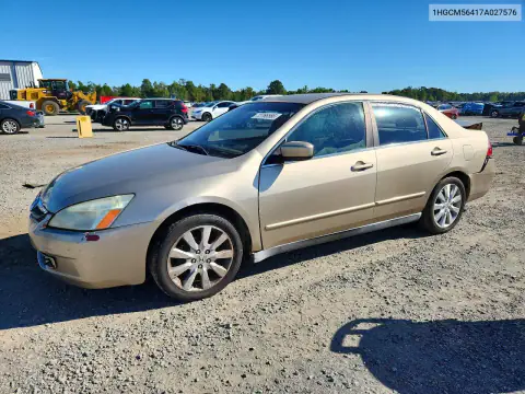 1HGCM56417A027576 — 2007 Honda Accord, Задняя часть, фото до ремонта