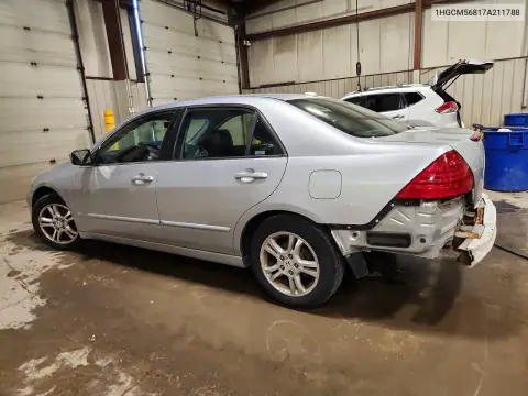 1HGCM56817A211788 — 2007 Honda Accord, фото 2 с аукциона Copart, Боковая часть