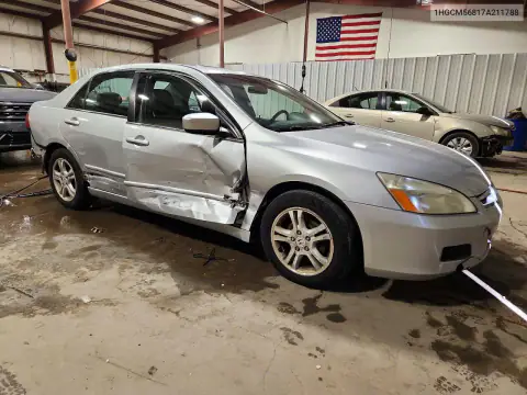 1HGCM56817A211788 — 2007 Honda Accord, фото 4 с аукциона Copart, Боковая часть