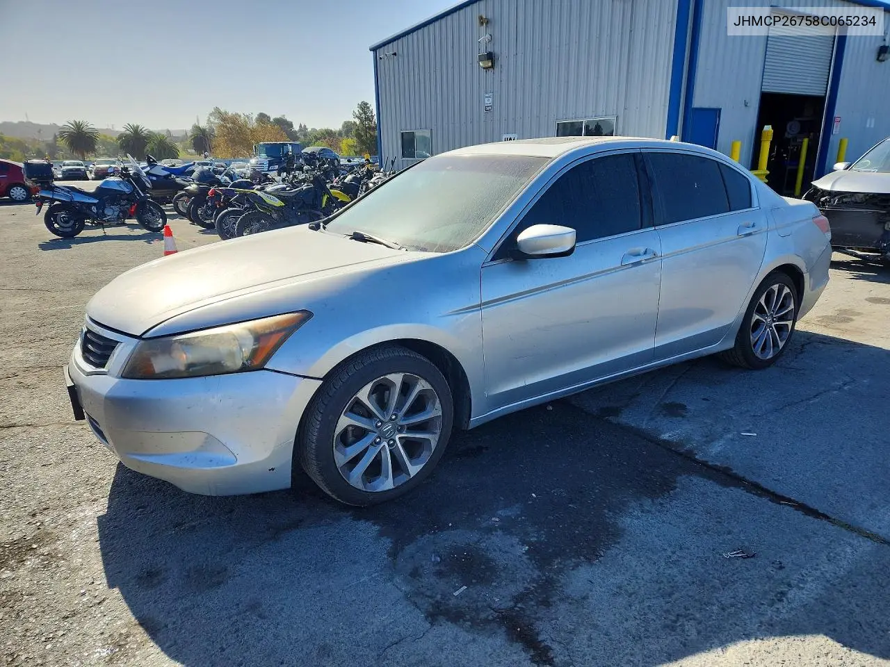 2008 Honda Accord Ex VIN JHMCP26758C065234 фото 1