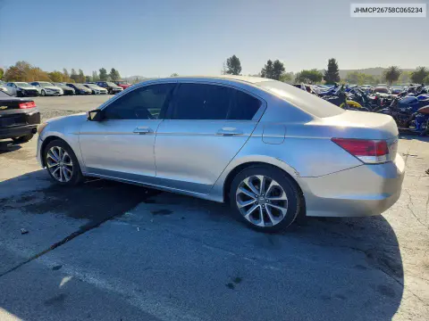 2008 Honda Accord Ex VIN JHMCP26758C065234 фото 2