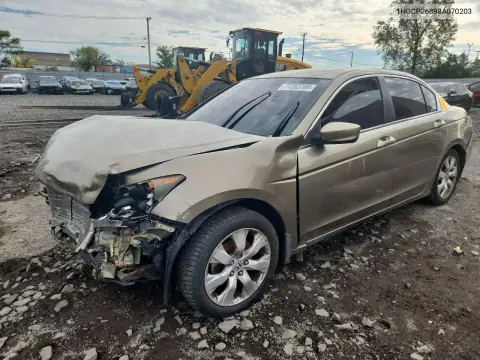 1HGCP26898A070203 — 2008 Honda Accord, Передняя часть, фото до ремонта