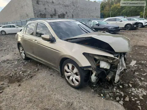 1HGCP26898A070203 — 2008 Honda Accord, фото 4 с аукциона Copart 19.10.2026, Передняя часть