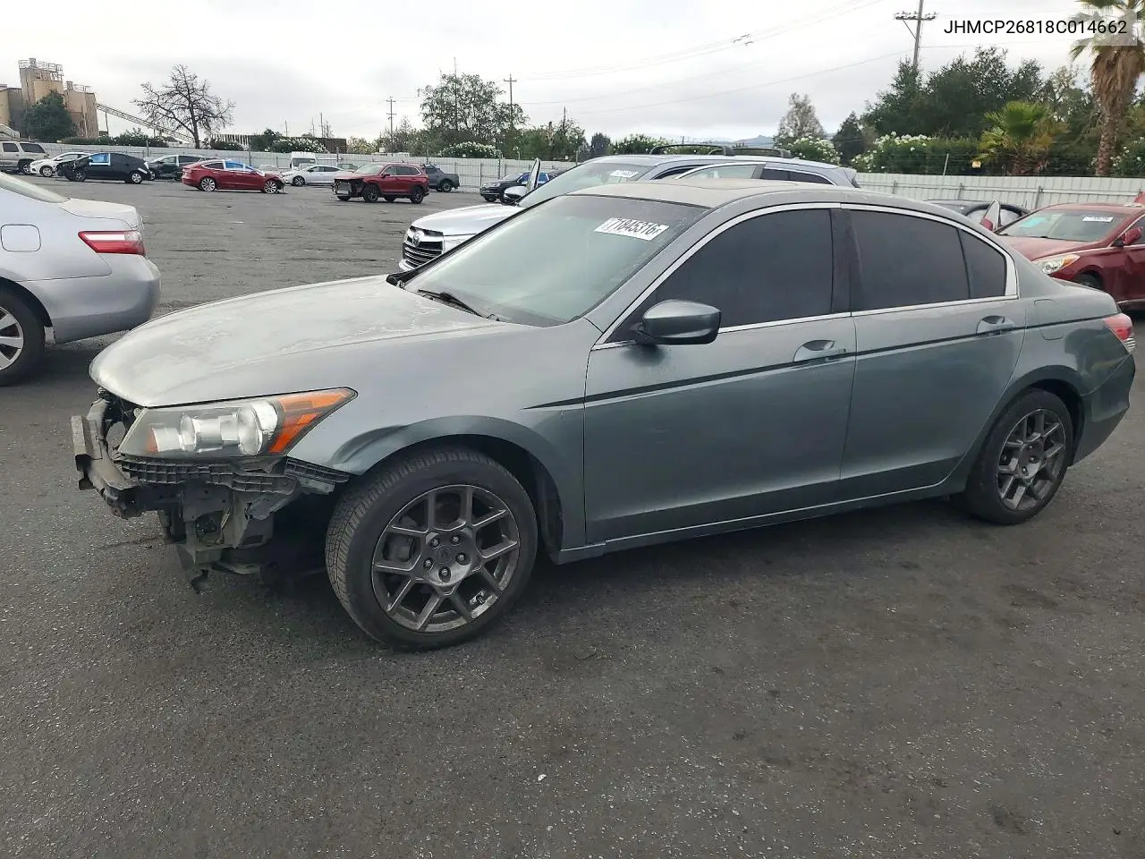 2008 Honda Accord Exl VIN JHMCP26818C014662 фото 1