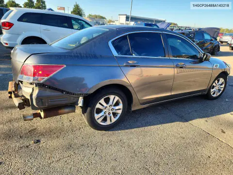 2008 Honda Accord Lxp VIN 1HGCP26488A143218 фото 3