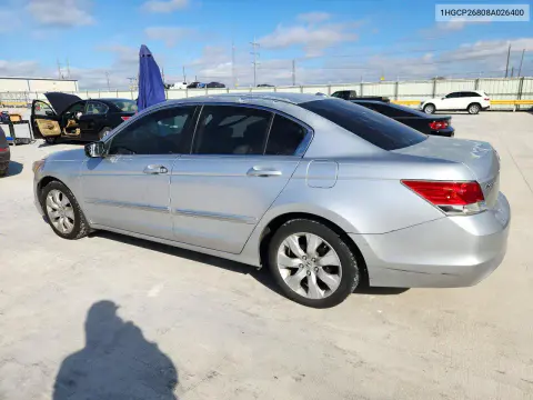 2008 Honda Accord Exl VIN 1HGCP26808A026400 фото 2