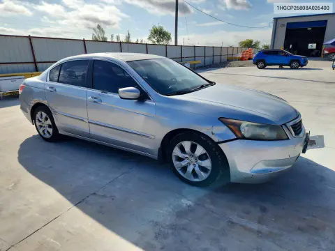 2008 Honda Accord Exl VIN 1HGCP26808A026400 фото 4