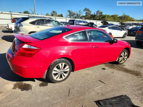 1HGCS12858A020705 — 2008 Honda Accord, фото 3 с аукциона Copart, Подтопление