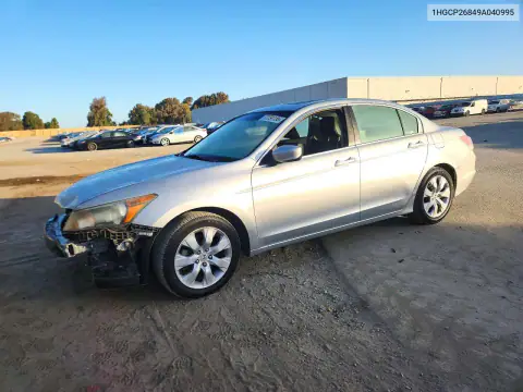 1HGCP26849A040995 — 2009 Honda Accord, Передняя часть, фото до ремонта