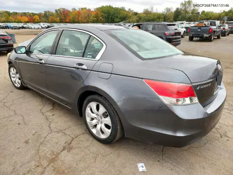 1HGCP26879A113146 — 2009 Honda Accord, фото 2 с аукциона Copart, Передняя часть