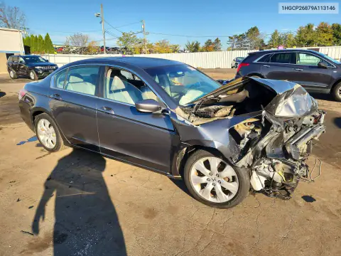 1HGCP26879A113146 — 2009 Honda Accord, фото 4 с аукциона Copart, Передняя часть