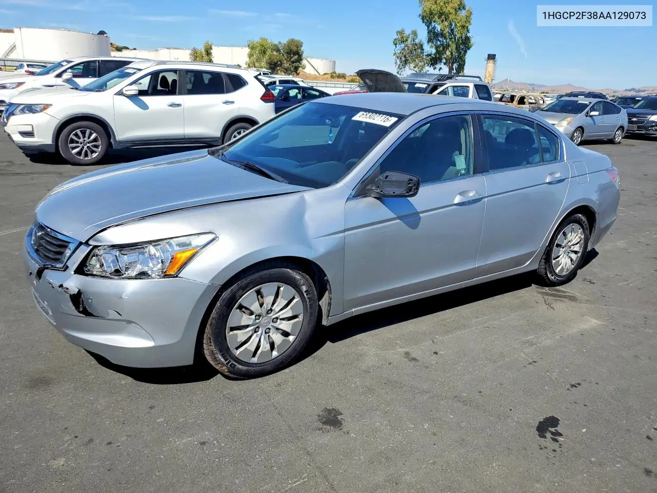 2010 Honda Accord Lx VIN 1HGCP2F38AA129073 фото 1