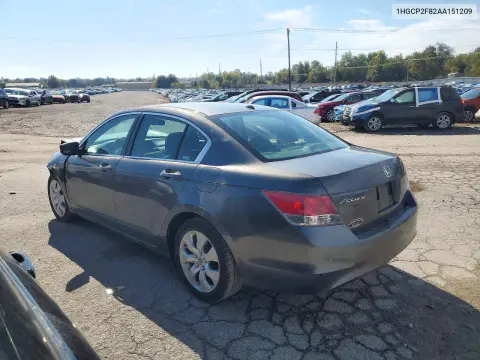 2010 Honda Accord Exl VIN 1HGCP2F82AA151209 фото 2