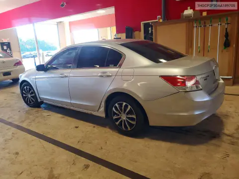 2010 Honda Accord Lx VIN 1HGCP2F30AA189705 фото 2