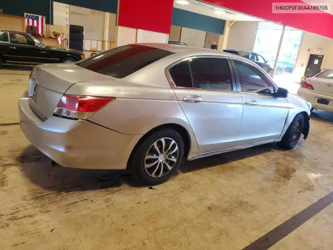 2010 Honda Accord Lx VIN 1HGCP2F30AA189705 фото 3