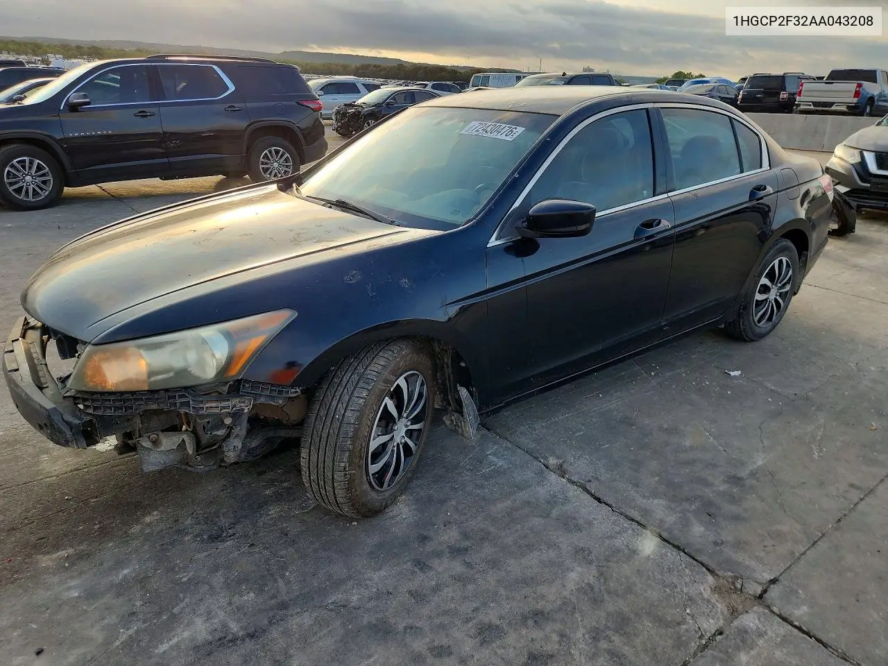 1HGCP2F32AA043208 Honda Accord 2010 — повреждение Передняя часть, фото до ремонта