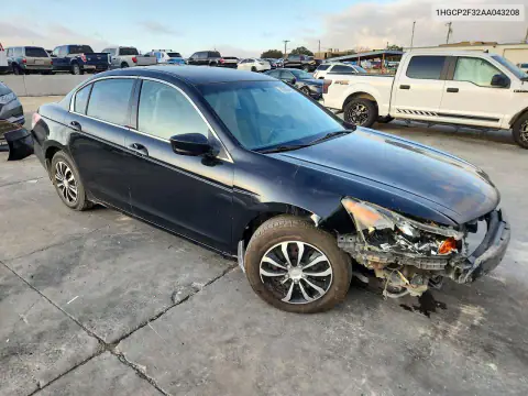 1HGCP2F32AA043208 — 2010 Honda Accord, фото 4 с аукциона Copart, Передняя часть