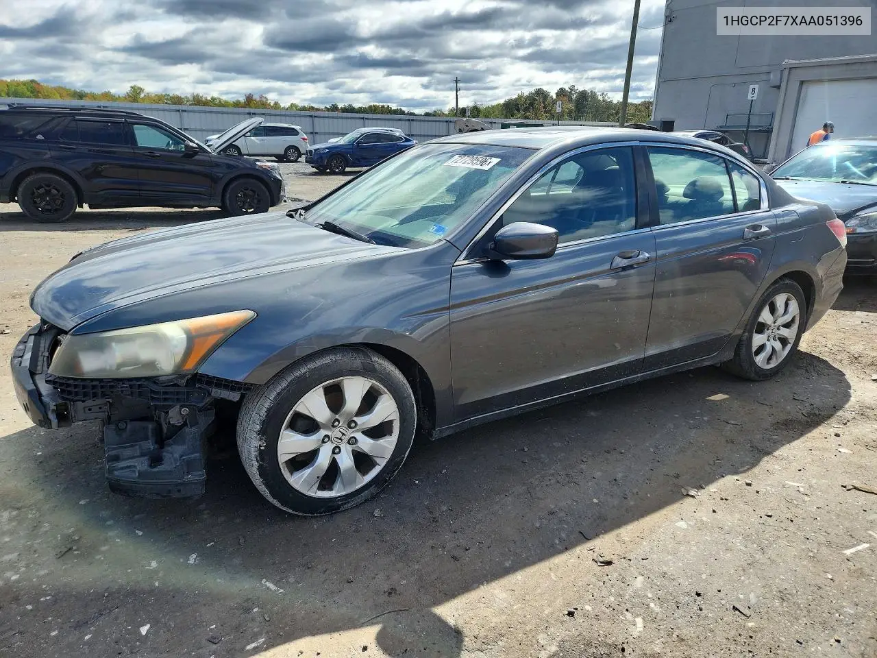 2010 Honda Accord Ex VIN 1HGCP2F7XAA051396 фото 1