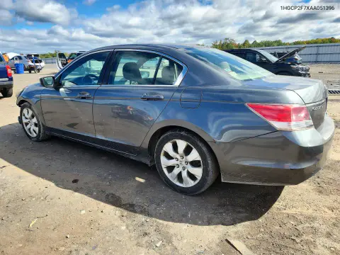 2010 Honda Accord Ex VIN 1HGCP2F7XAA051396 фото 2