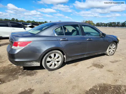 2010 Honda Accord Ex VIN 1HGCP2F7XAA051396 фото 3