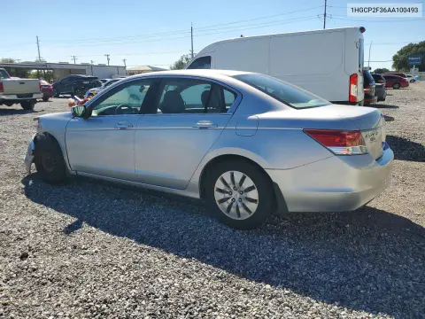 2010 Honda Accord Lx VIN 1HGCP2F36AA100493 фото 2