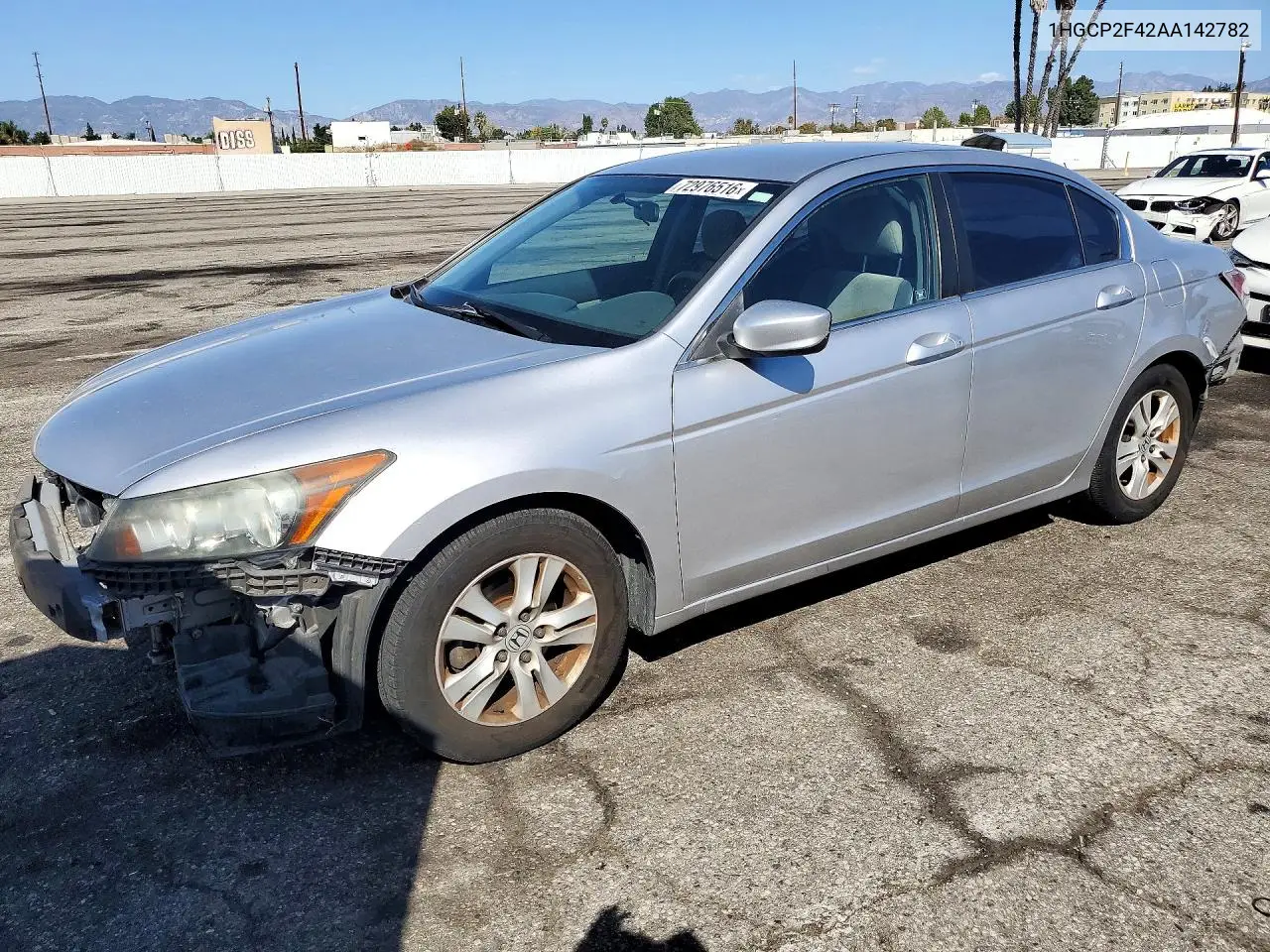 2010 Honda Accord Lxp VIN 1HGCP2F42AA142782 фото 1