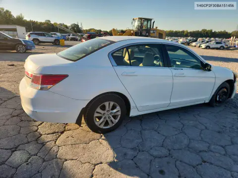 2011 Honda Accord Lx VIN 1HGCP2F30BA151456 фото 3