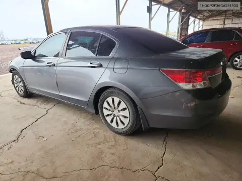 2012 Honda Accord Lx VIN 1HGCP2F36CA231930 фото 2