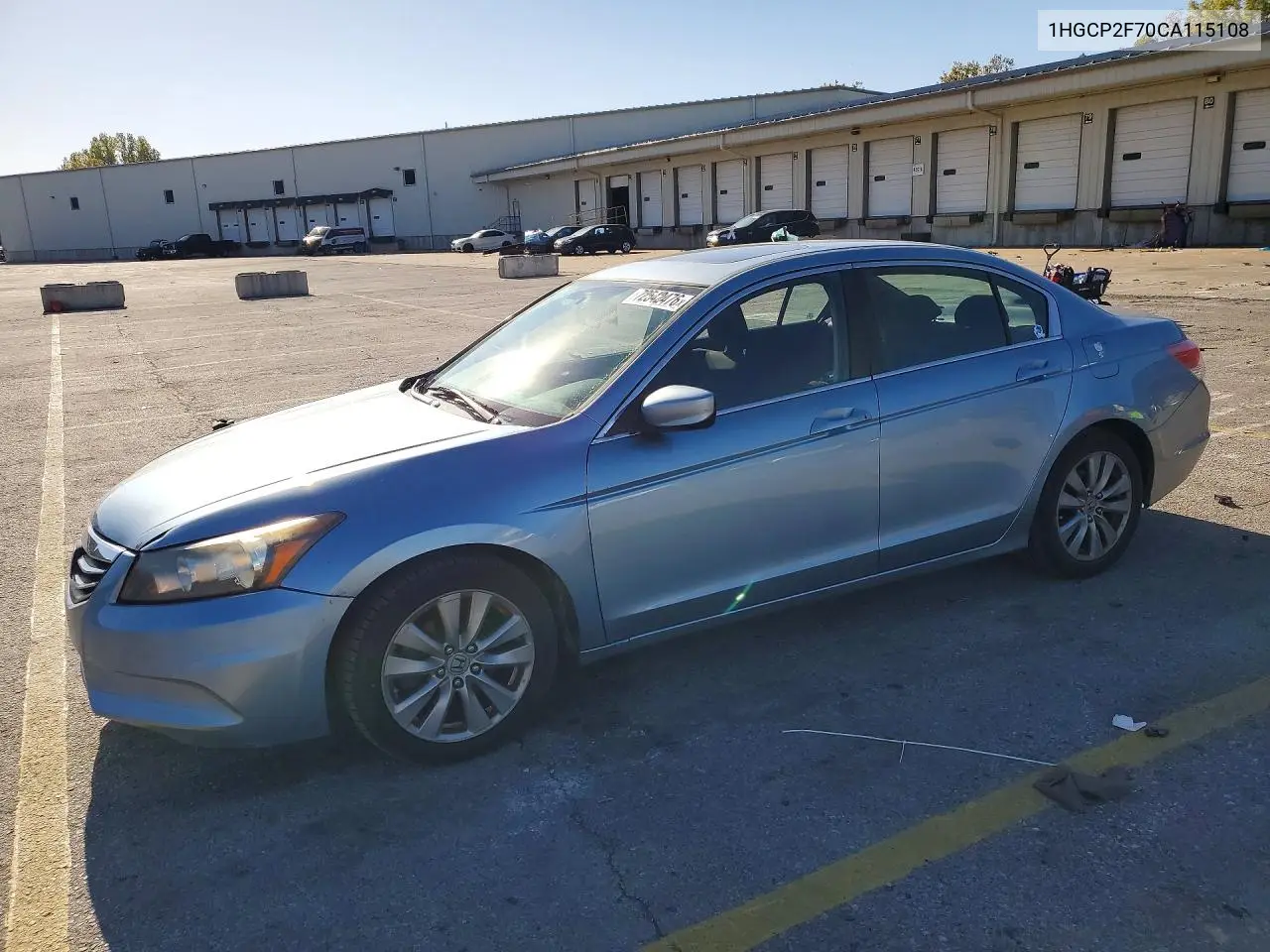 2012 Honda Accord Ex VIN 1HGCP2F70CA115108 фото 1