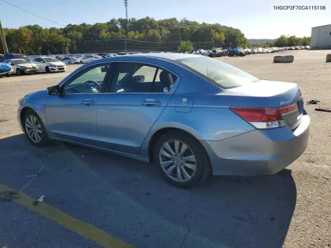 2012 Honda Accord Ex VIN 1HGCP2F70CA115108 фото 2