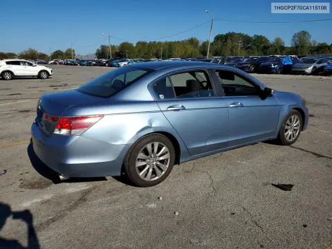 2012 Honda Accord Ex VIN 1HGCP2F70CA115108 фото 3