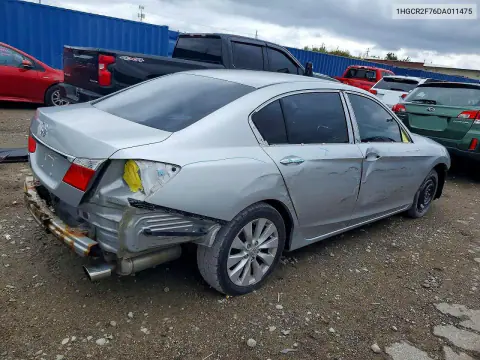 2013 Honda Accord Ex VIN 1HGCR2F76DA011475 фото 3