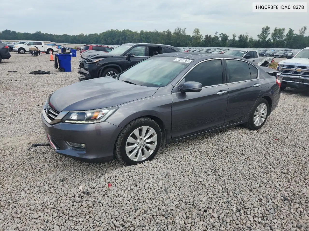 1HGCR3F81DA018378 Honda Accord 2013 — повреждение Задняя часть, фото до ремонта