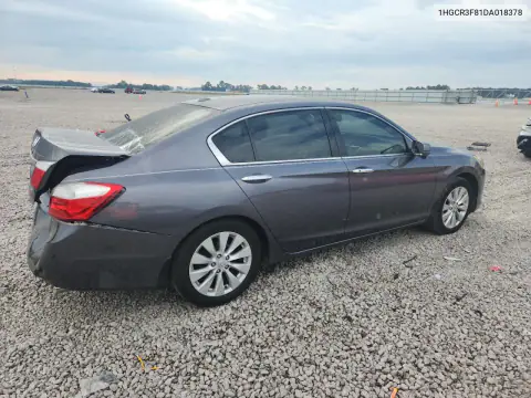 1HGCR3F81DA018378 — 2013 Honda Accord, фото 3 с аукциона Copart, Задняя часть