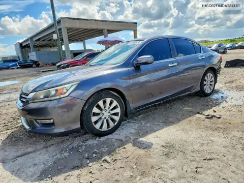 1HGCR2F84DA284181 — 2013 Honda Accord, Задняя часть, фото до ремонта