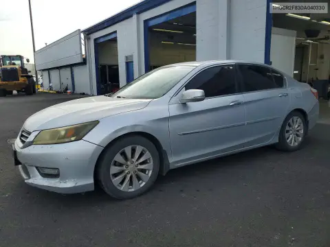 1HGCR2F83DA040330 — 2013 Honda Accord, Передняя часть, фото до ремонта