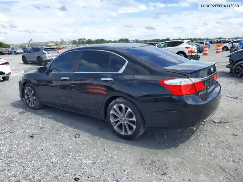 2013 Honda Accord Sport VIN 1HGCR2F50DA115930 фото 2