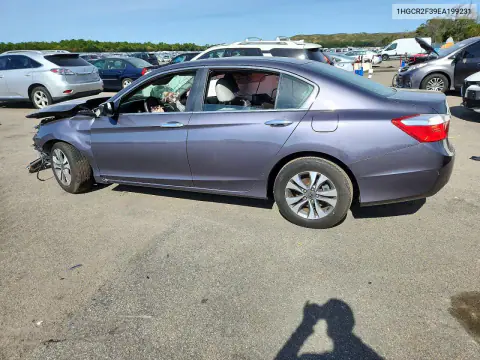2014 Honda Accord Lx VIN 1HGCR2F39EA199231 фото 2