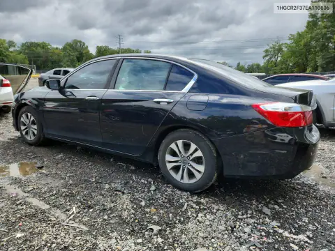 2014 Honda Accord Lx VIN 1HGCR2F37EA110806 фото 2