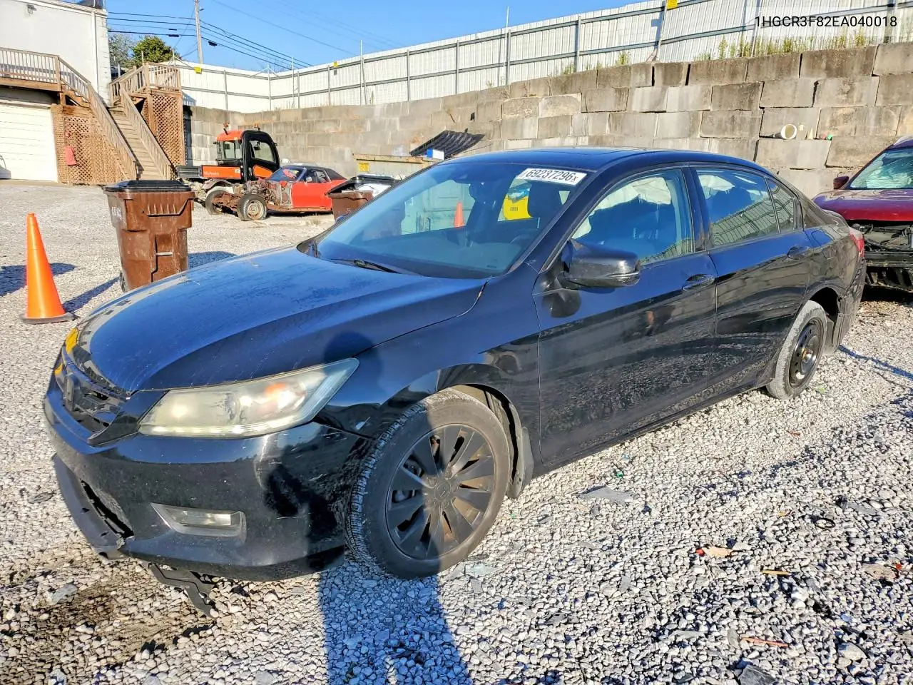 2014 Honda Accord Exl VIN 1HGCR3F82EA040018 фото 1