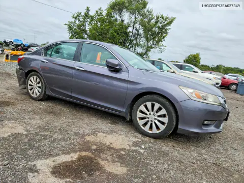 2014 Honda Accord Touring VIN 1HGCR3F93EA027349 фото 4