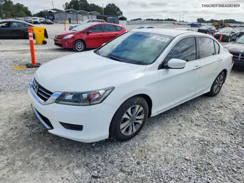 1HGCR2F36EA282809 — 2014 Honda Accord, Задняя часть, фото до ремонта