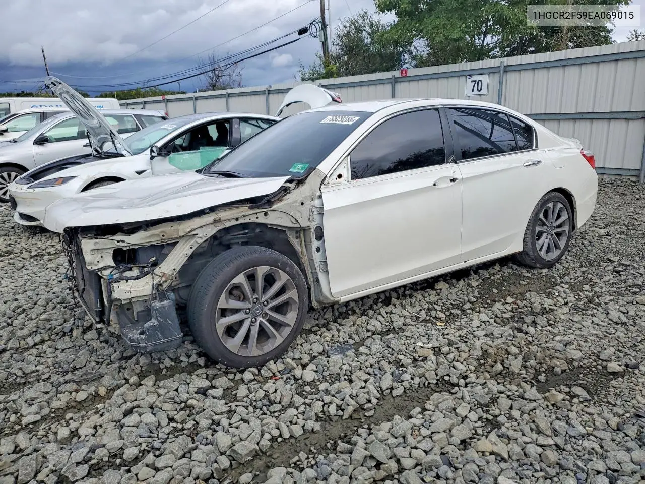 2014 Honda Accord Sport VIN 1HGCR2F59EA069015 фото 1